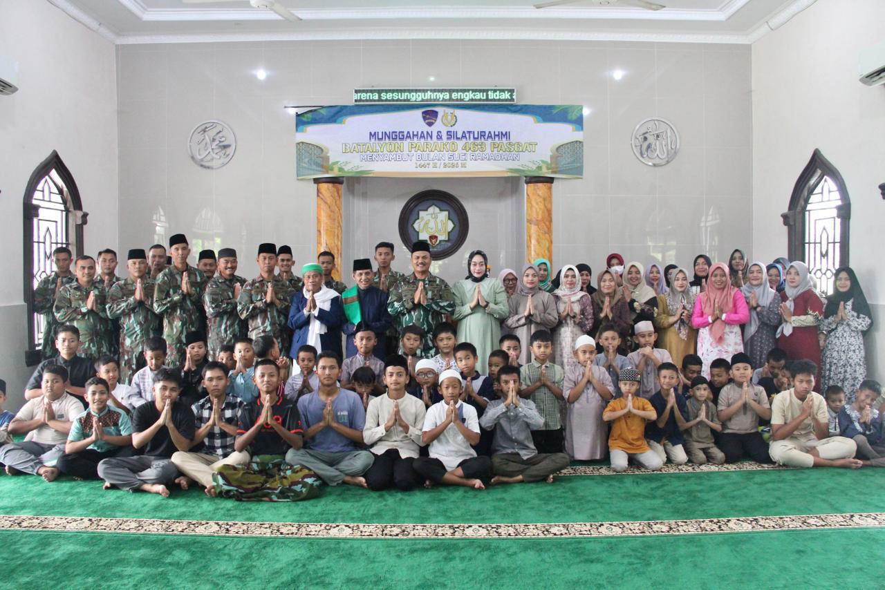 SAMBUT BULAN SUCI RAMADHAN, BATALYON PARAKO 463 PASGAT GELAR MUNGGAHAN SEBAGAI WUJUD RASA SYUKUR